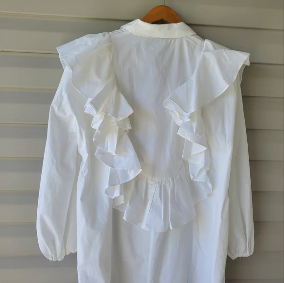 Asos Edition oversized white shirt dress - Picture 4 of 14